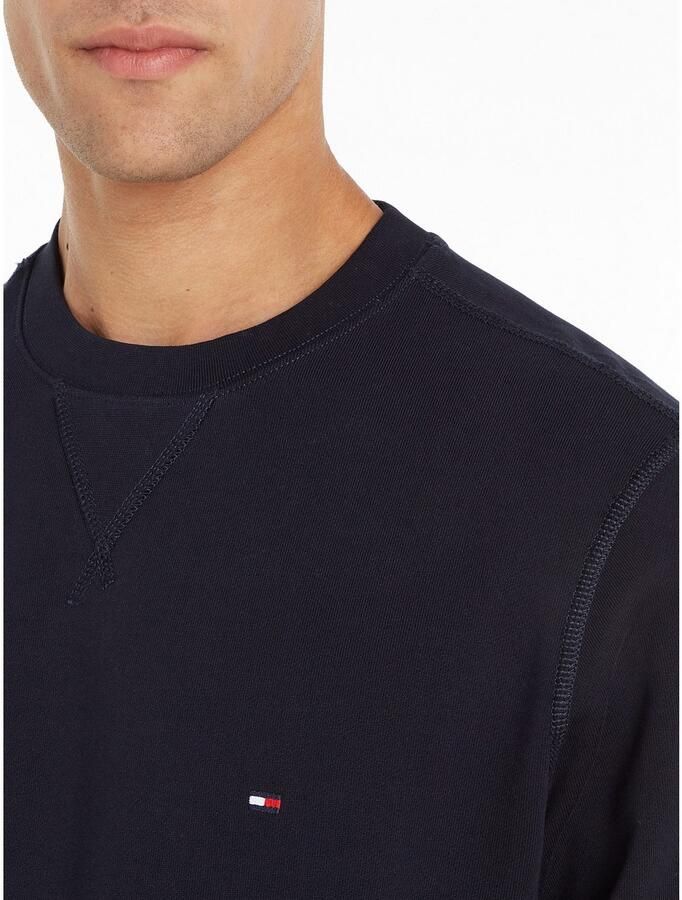 Tommy Hilfiger Blauwe Crew Neck Sweatshirt met Geborduurd Logo Blue Heren - Foto 3
