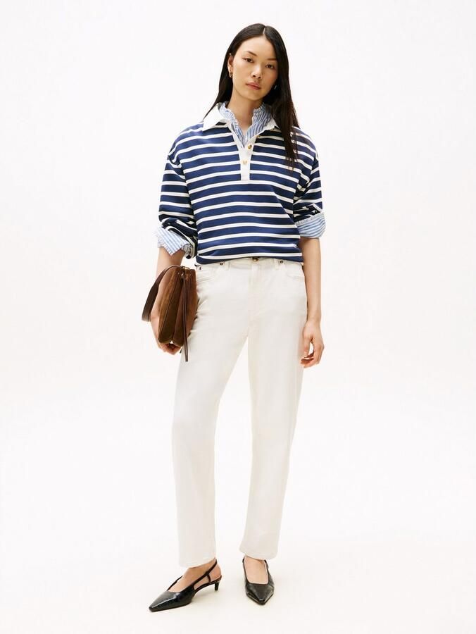 Tommy Hilfiger Sweatshirt GOLDCOLLOURED BUTTON RUGBY TERRY SWTSHRT - Foto 2