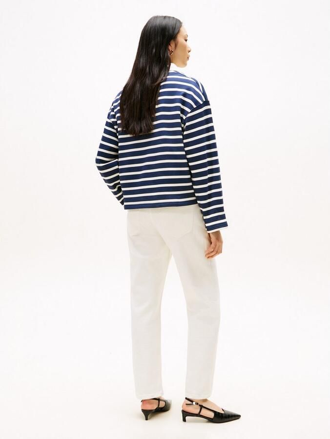 Tommy Hilfiger Sweatshirt GOLDCOLLOURED BUTTON RUGBY TERRY SWTSHRT - Foto 3