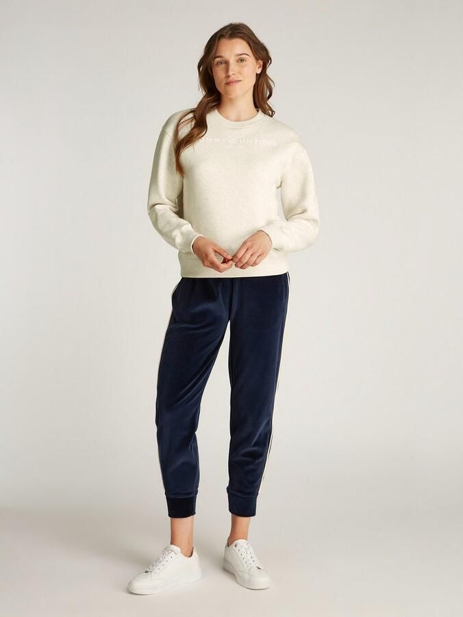 TOMMY HILFIGER Dames Truien & Vesten Mdrn Reg Corp Logo C-nk Swtshrt Beige - Foto 5