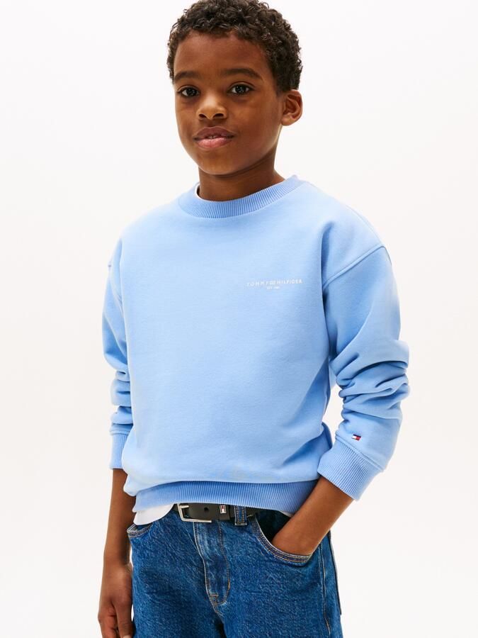 Tommy Hilfiger Sweatshirt MINI CORP C-NECK SWEATSHIRT voor kinderen tot 16 jaar met logostiksel - Foto 5