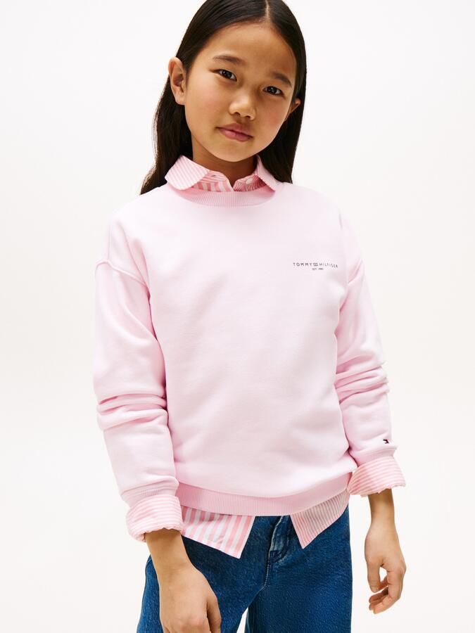 Tommy Hilfiger Sweatshirt MINI CORP C-NECK SWEATSHIRT voor kinderen tot 16 jaar met logostiksel - Foto 5