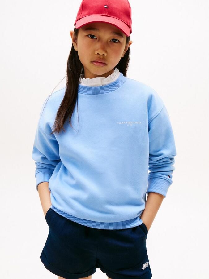 Tommy Hilfiger Sweatshirt MINI CORP C-NECK SWEATSHIRT voor kinderen tot 16 jaar met logostiksel - Foto 4