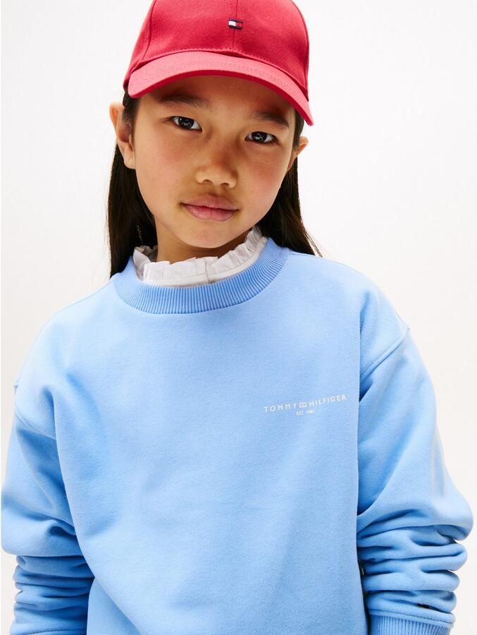 Tommy Hilfiger Sweatshirt MINI CORP C-NECK SWEATSHIRT voor kinderen tot 16 jaar met logostiksel - Foto 3