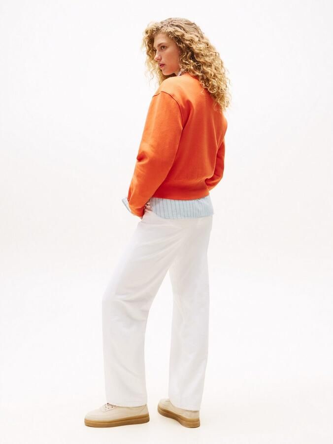 Tommy Hilfiger Sweatshirt SCRIPT REG PIQUE SWTSHRT met script-logo-opschrift - Foto 3