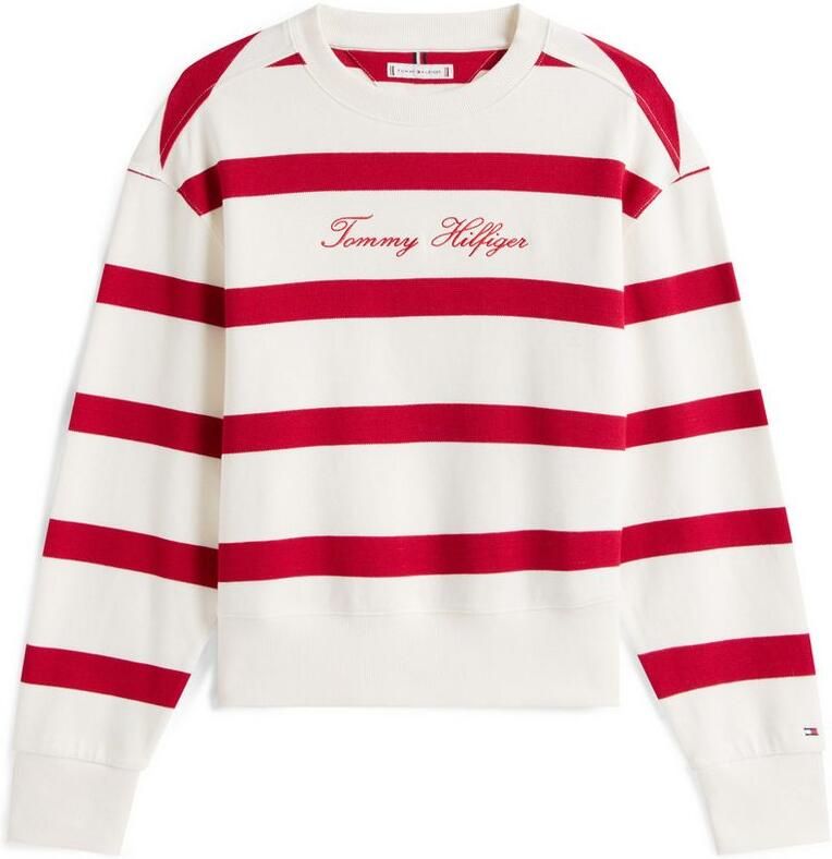 Tommy Hilfiger Sweatshirt SCRIPT REG PIQUE SWTSHRT met script-logo-opschrift - Foto 3