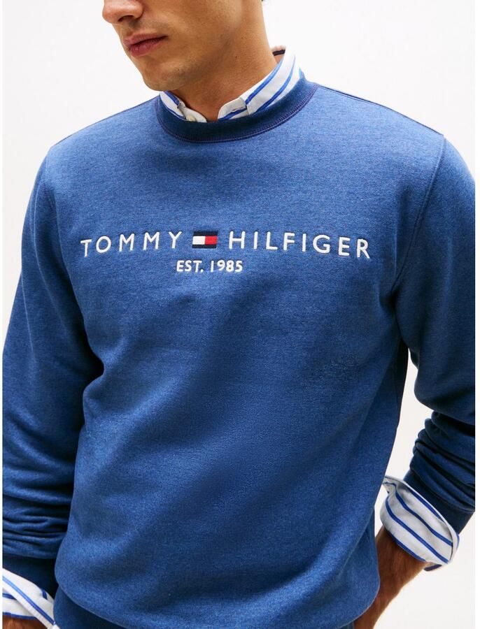 Tommy Hilfiger Sweatshirt TOMMY LOGO SWEATSHIRT met ronde hals en borduursel - Foto 3