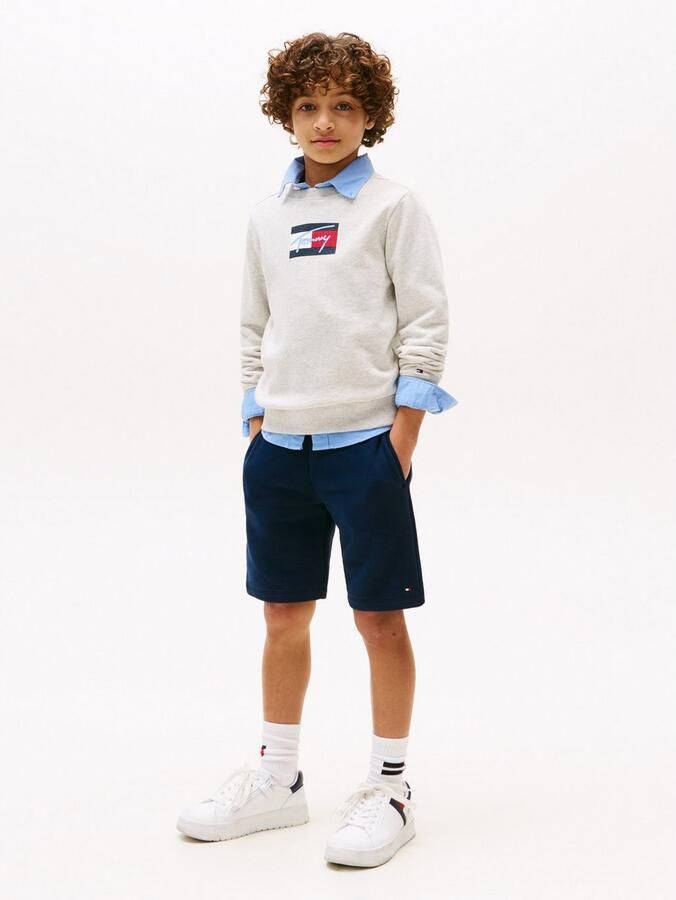 Tommy Hilfiger Sweatshirt TOMMY SCRIPT FLAG SWEATSHIRT voor kinderen tot 16 jaar vlag-logo-print - Foto 4