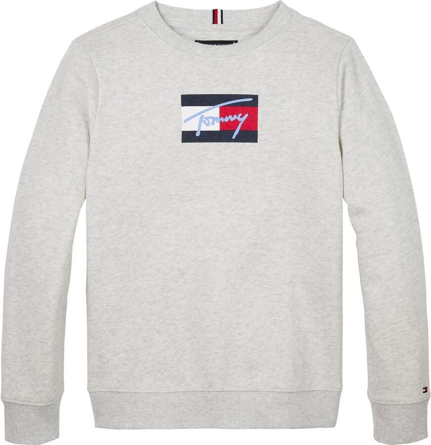 Tommy Hilfiger Sweatshirt TOMMY SCRIPT FLAG SWEATSHIRT voor kinderen tot 16 jaar vlag-logo-print - Foto 3