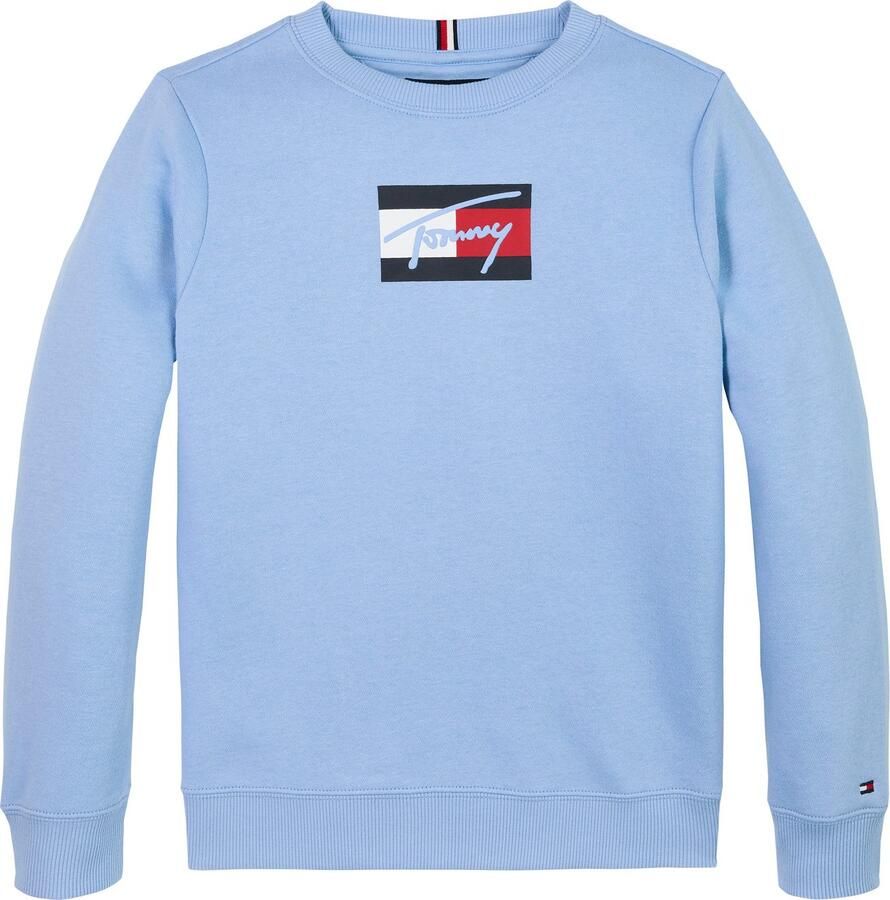 Tommy Hilfiger Sweatshirt TOMMY SCRIPT FLAG SWEATSHIRT voor kinderen tot 16 jaar vlag-logo-print - Foto 2