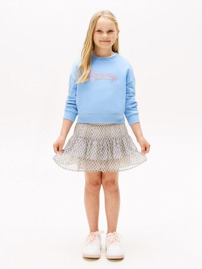 Tommy Hilfiger Sweatshirt TOMMY SCRIPT SEQUIN SWEATSHIRT voor kinderen tot 16 jaar logo-opschrift met kleurrijke pailletten - Foto 6