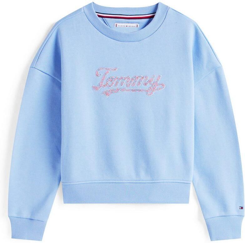 Tommy Hilfiger Sweatshirt TOMMY SCRIPT SEQUIN SWEATSHIRT voor kinderen tot 16 jaar logo-opschrift met kleurrijke pailletten - Foto 8