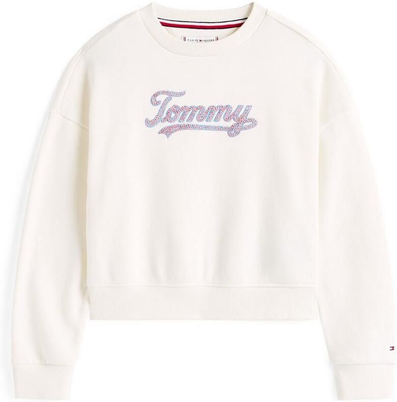 Tommy Hilfiger Sweatshirt TOMMY SCRIPT SEQUIN SWEATSHIRT voor kinderen tot 16 jaar logo-opschrift met kleurrijke pailletten - Foto 3