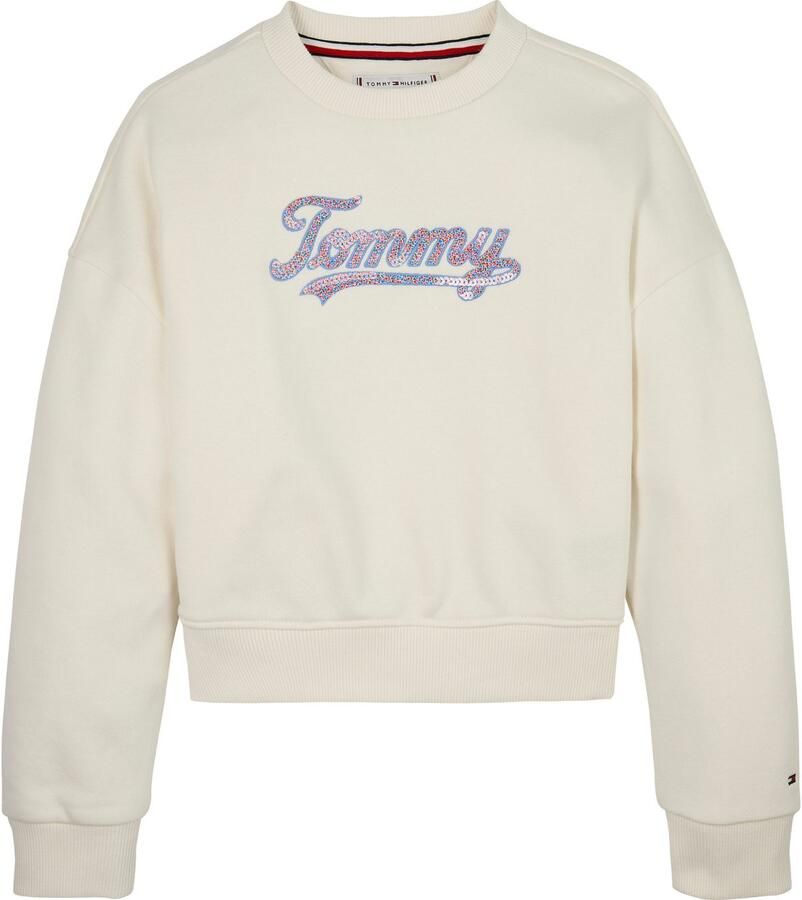 Tommy Hilfiger Sweatshirt TOMMY SCRIPT SEQUIN SWEATSHIRT voor kinderen tot 16 jaar logo-opschrift met kleurrijke pailletten - Foto 2
