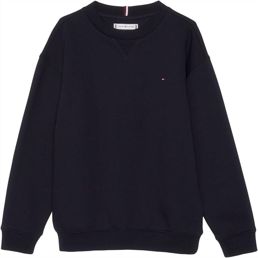 Tommy Hilfiger Sweatshirt U TIMELESS SWEATSHIRT Baby s tot 2 jaar logoborduurwerk ronde hals