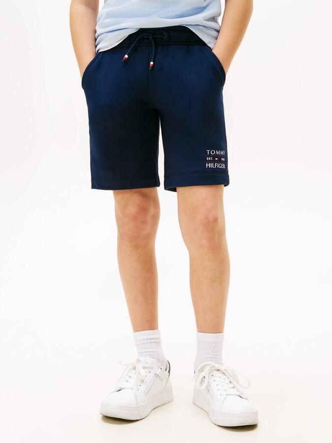 Tommy Hilfiger Sweatshort TOMMY FLAG HILFIGER SWEATSHORT met logo-vlag korte mouw - Foto 4