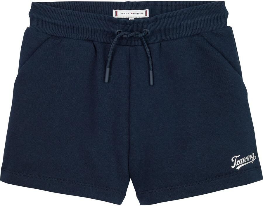 Tommy Hilfiger Sweatshort TOMMY SCRIPT SWEATSHORT voor kinderen tot 16 jaar glanzend logo opschrift - Foto 2