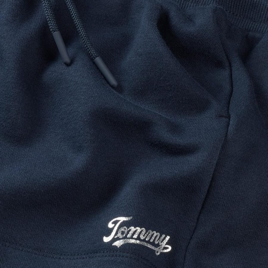 Tommy Hilfiger Sweatshort TOMMY SCRIPT SWEATSHORT voor kinderen tot 16 jaar glanzend logo opschrift