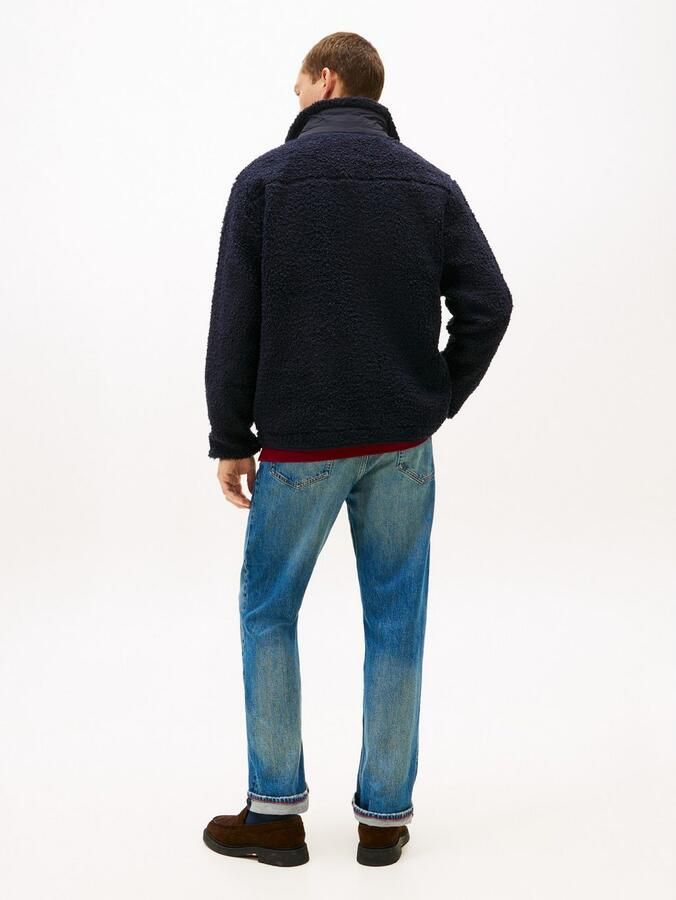 Tommy Hilfiger Sweatvest TEDDY FLEECE ZIP THROUGH Overgangsjas herfstjas teddy pluche zachte jas - Foto 3