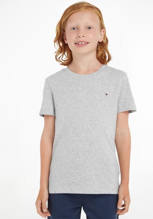 Tommy Hilfiger Shirt met ronde hals BOYS BASIC CN KNIT S S met -merklabel - Foto 6