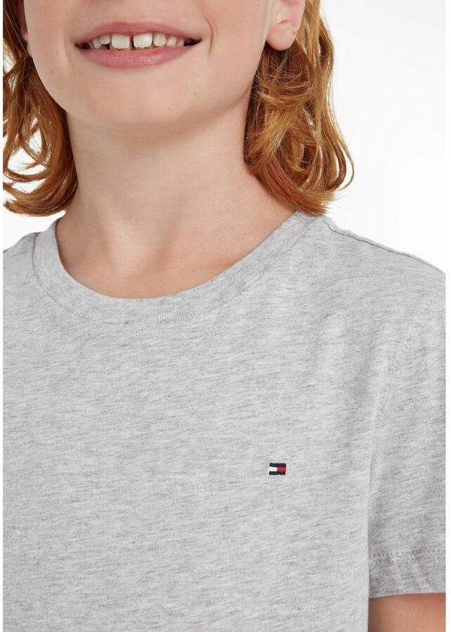 Tommy Hilfiger Shirt met ronde hals BOYS BASIC CN KNIT S S met -merklabel - Foto 4
