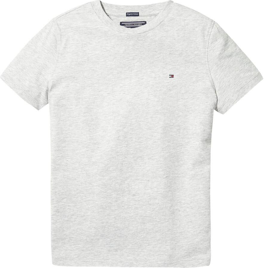 Tommy Hilfiger Shirt met ronde hals BOYS BASIC CN KNIT S S met -merklabel - Foto 3