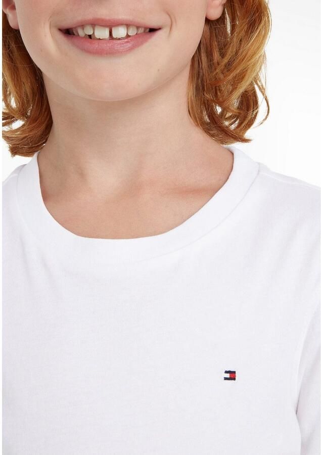 Tommy Hilfiger Shirt met ronde hals BOYS BASIC CN KNIT S S met -merklabel - Foto 7