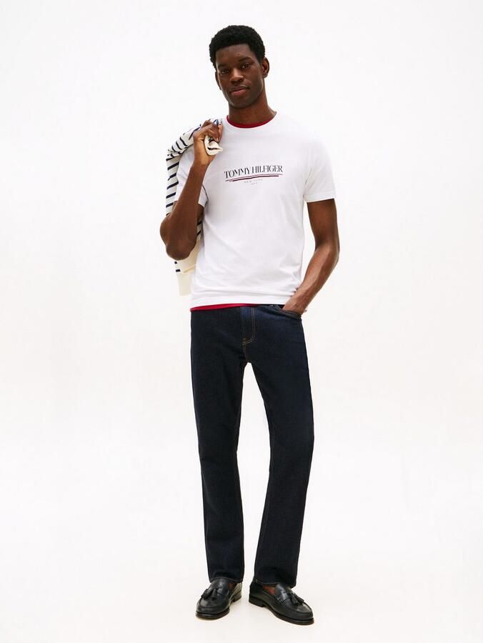 Tommy Hilfiger T-shirt Korte Mouw Logo Crew Graphic T-Shirt White - Foto 5