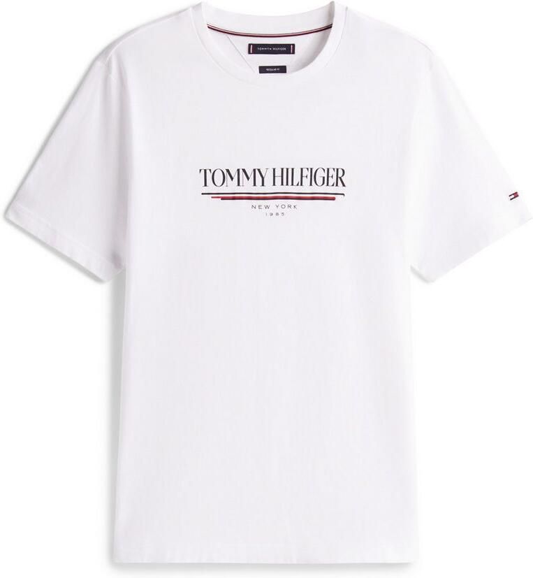 Tommy Hilfiger T-shirt Korte Mouw Logo Crew Graphic T-Shirt White - Foto 4