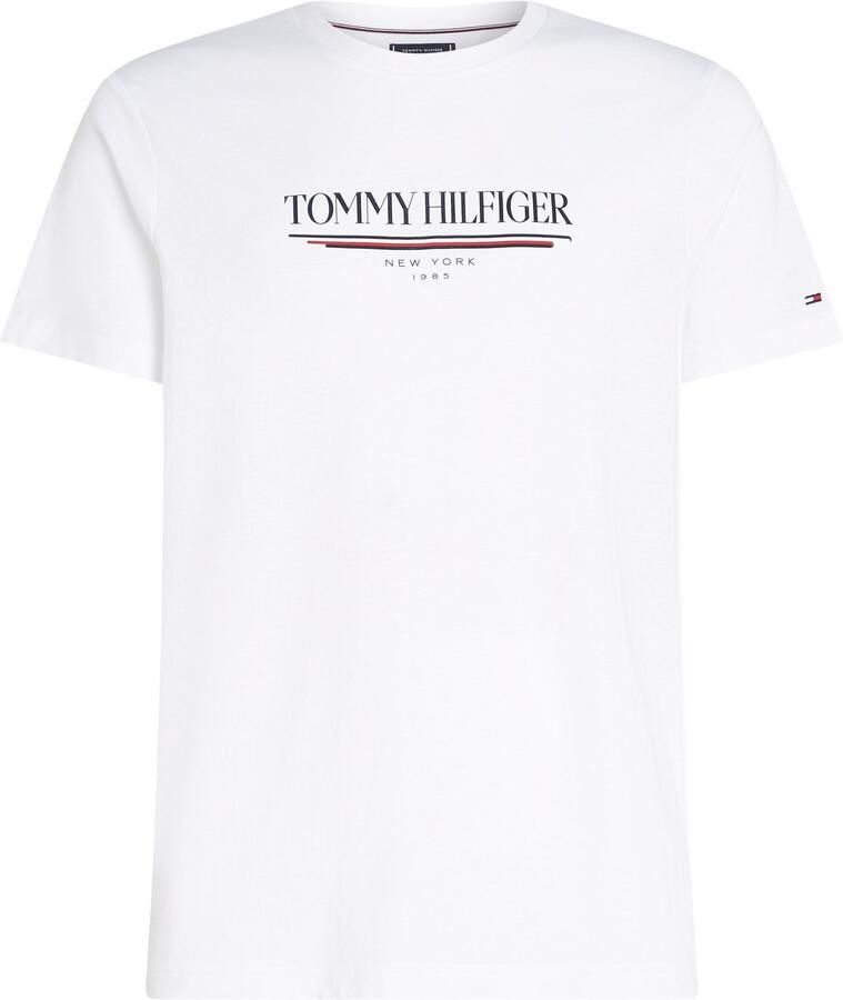 Tommy Hilfiger T-shirt Korte Mouw Logo Crew Graphic T-Shirt White