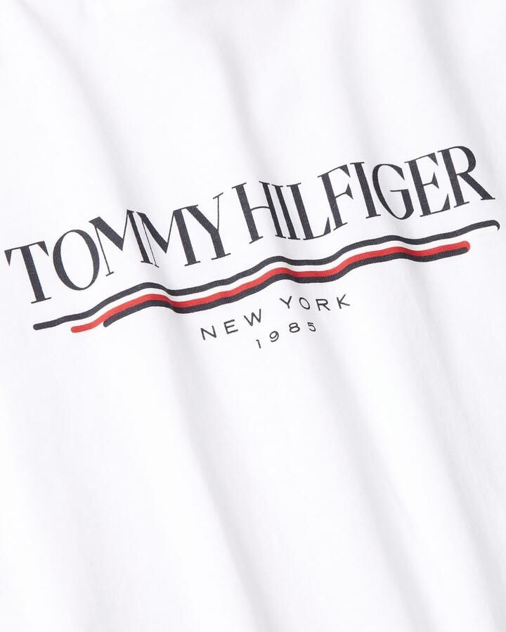 Tommy Hilfiger T-shirt Korte Mouw Logo Crew Graphic T-Shirt White - Foto 3