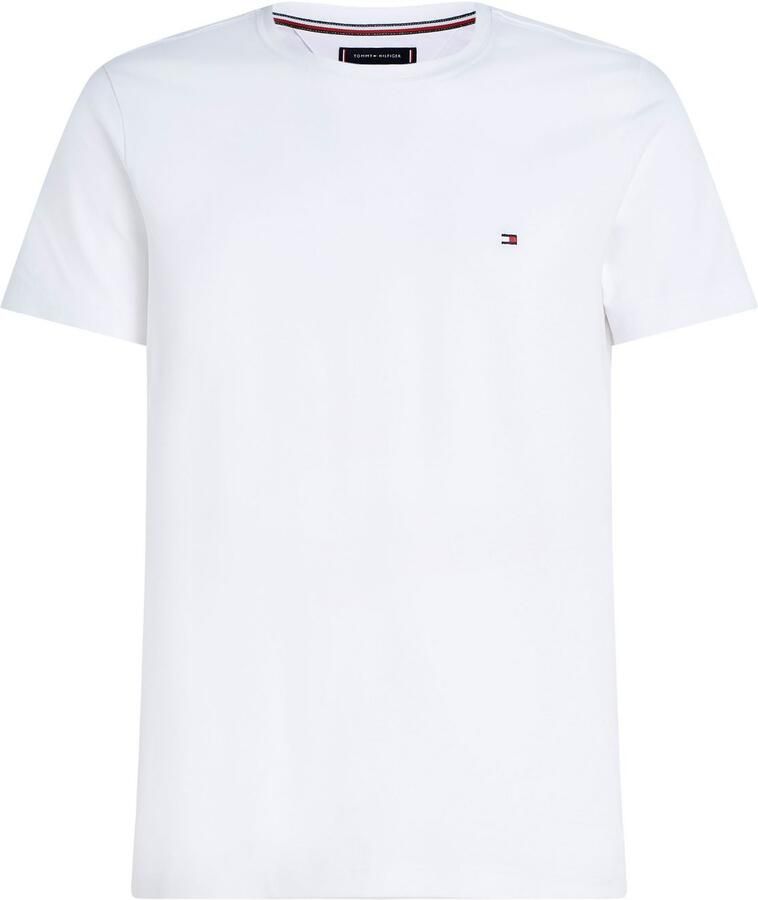 Tommy Hilfiger Heren Polo T-shirt Core Stretch Slim C-neck White Heren - Foto 6