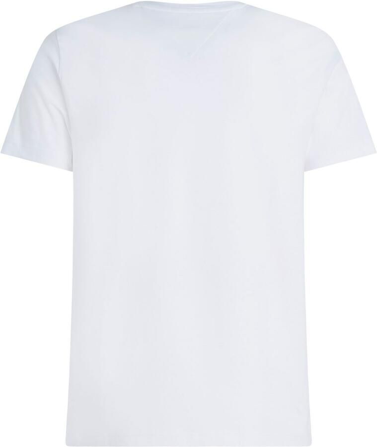 Tommy Hilfiger Heren Polo T-shirt Core Stretch Slim C-neck White Heren - Foto 4