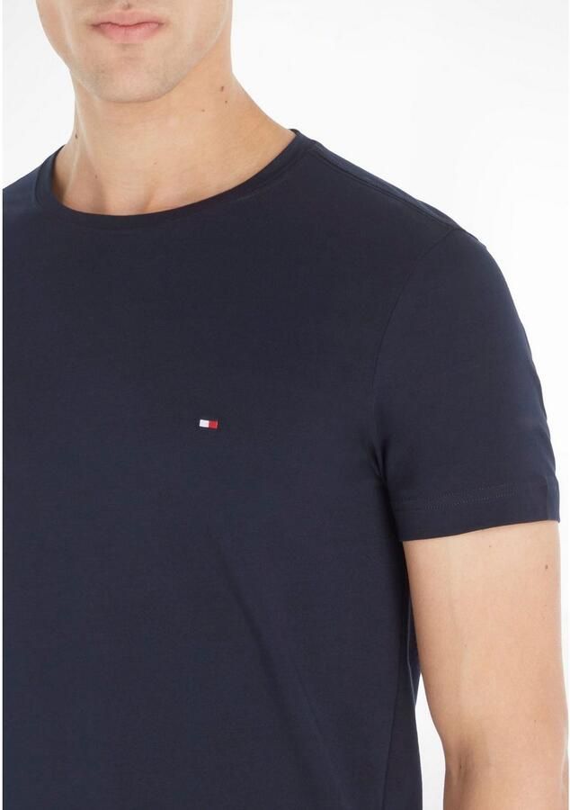 TOMMY HILFIGER Heren Polo's & T-shirts Core Stretch Slim C-neck Donkerblauw - Foto 6