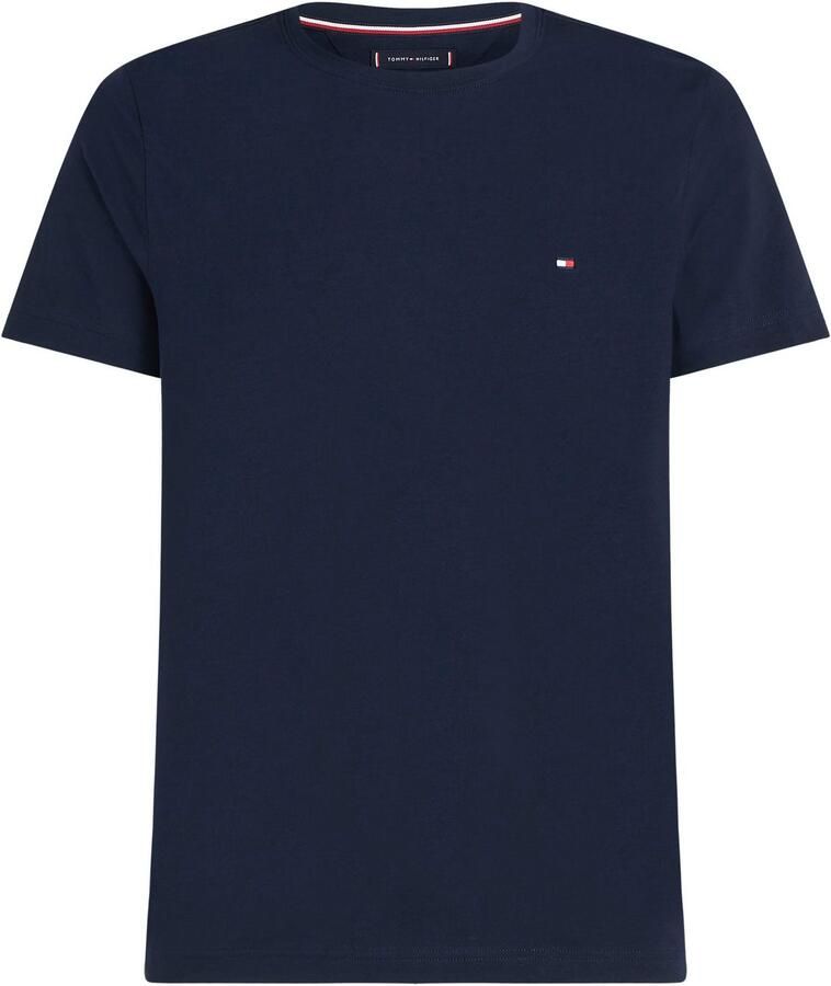 TOMMY HILFIGER Heren Polo's & T-shirts Core Stretch Slim C-neck Donkerblauw - Foto 2