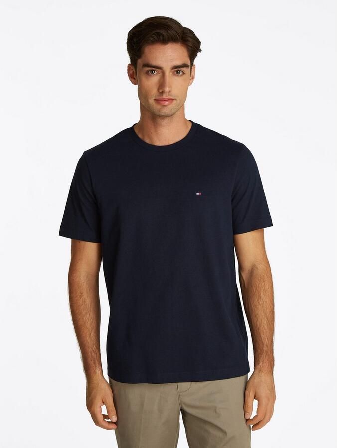 Tommy Hilfiger T-shirt ESSENTIAL REG FIT SOLID TEE met borduursel en ronde hals - Foto 5