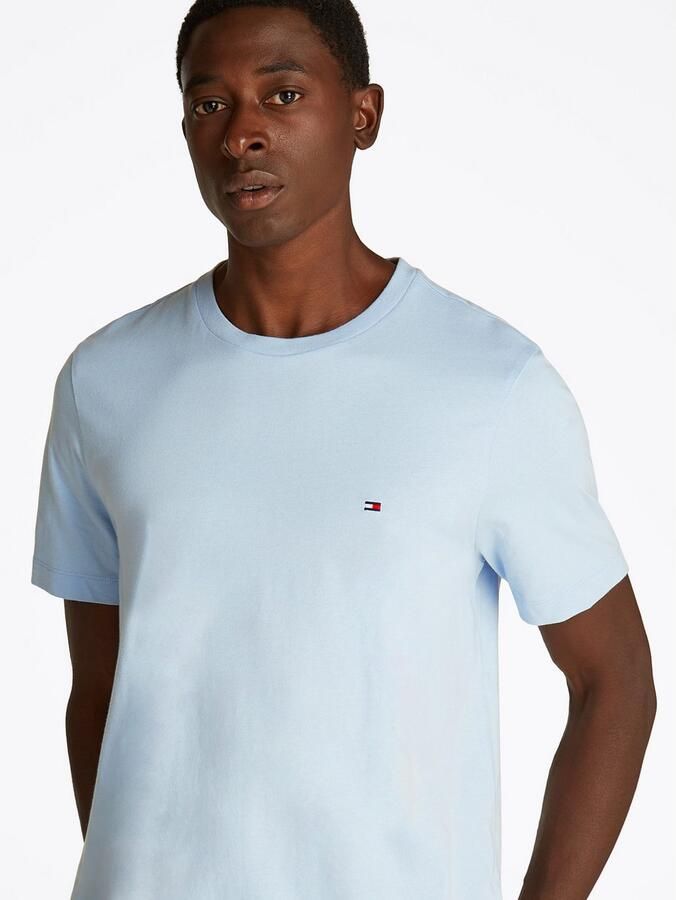 TOMMY HILFIGER Heren Polo's & T-shirts Ess Seasonal Reg Fit Solid Tee Lichtblauw - Foto 3