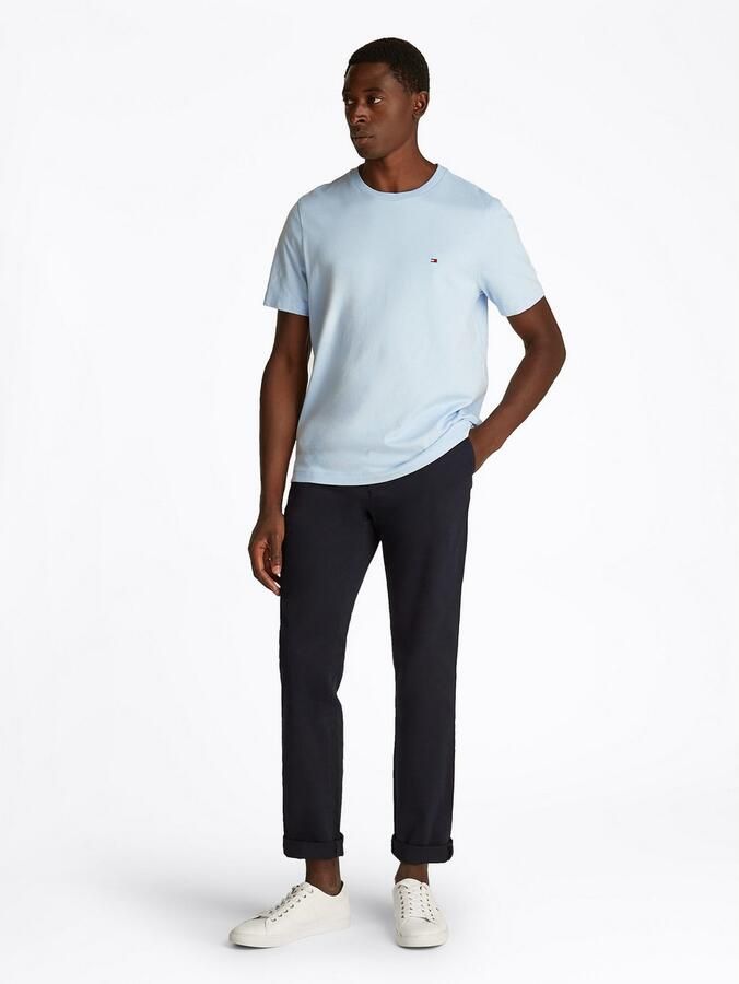 TOMMY HILFIGER Heren Polo's & T-shirts Ess Seasonal Reg Fit Solid Tee Lichtblauw - Foto 4