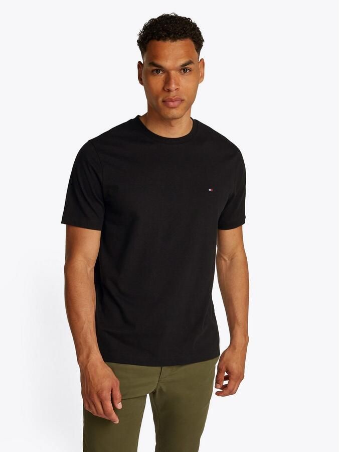 Tommy Hilfiger T-shirt ESSENTIAL REG FIT SOLID TEE met borduursel en ronde hals - Foto 4