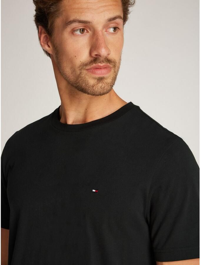 Tommy Hilfiger T-shirt ESSENTIAL REG FIT SOLID TEE met borduursel en ronde hals - Foto 3