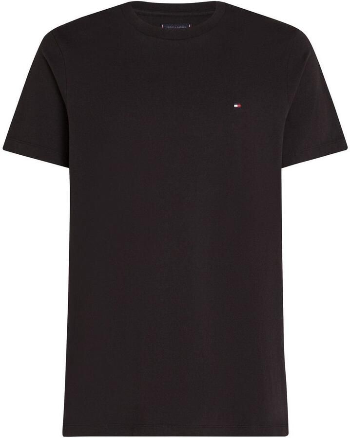 Tommy Hilfiger T-shirt ESSENTIAL REG FIT SOLID TEE met borduursel en ronde hals - Foto 2