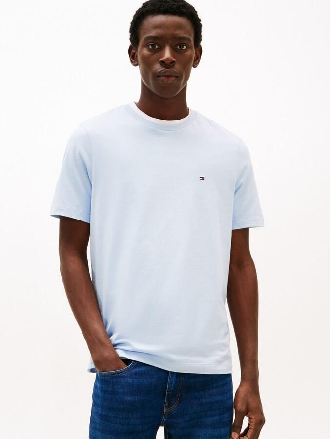 TOMMY HILFIGER Heren Polo's & T-shirts Ess Seasonal Reg Fit Solid Tee Lichtblauw - Foto 6
