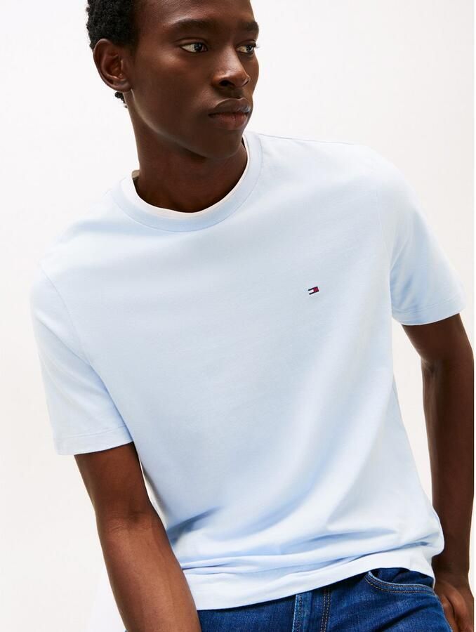 TOMMY HILFIGER Heren Polo's & T-shirts Ess Seasonal Reg Fit Solid Tee Lichtblauw - Foto 2