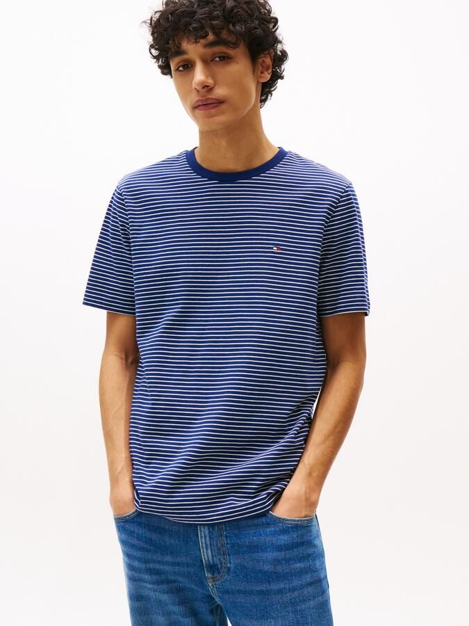 Tommy Hilfiger T-shirt ESSENTIAL REG FIT SOLID TEE met borduursel en ronde hals - Foto 6