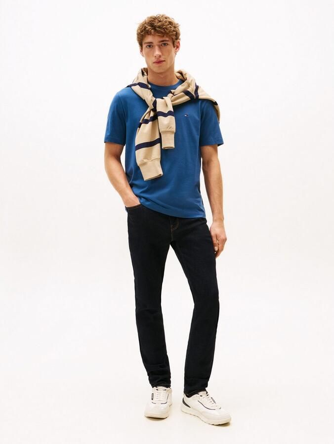 Tommy Hilfiger T-shirt ESSENTIAL REG FIT SOLID TEE met borduursel en ronde hals - Foto 5