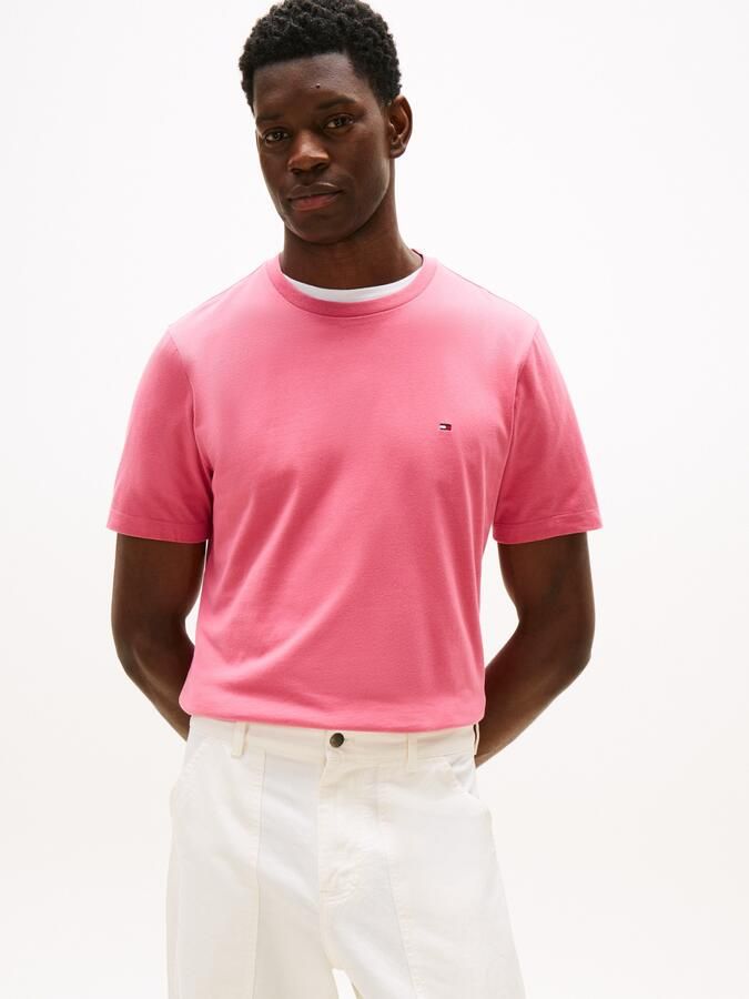 Tommy Hilfiger T-shirt ESSENTIAL REG FIT SOLID TEE met borduursel en ronde hals - Foto 7