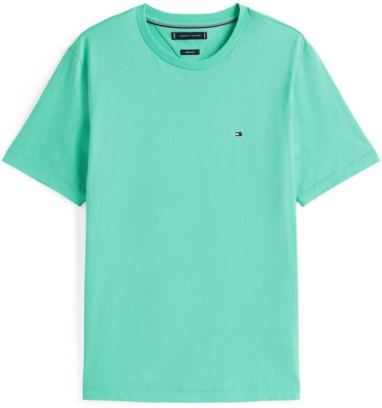 Tommy Hilfiger T-shirt ESSENTIAL REG FIT SOLID TEE met borduursel en ronde hals - Foto 3