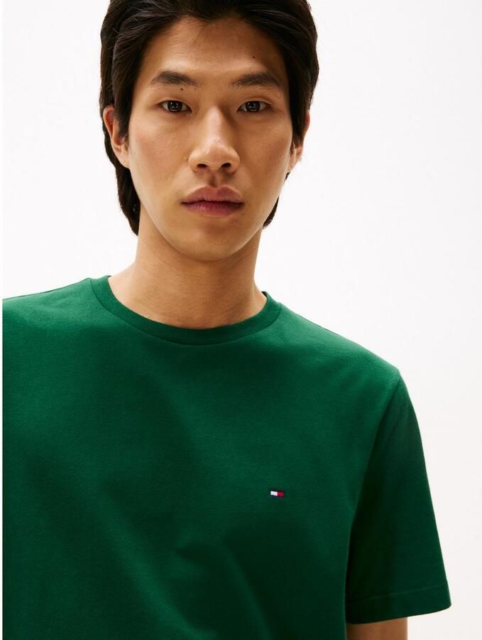 Tommy Hilfiger T-shirt ESSENTIAL REG FIT SOLID TEE met borduursel en ronde hals - Foto 2