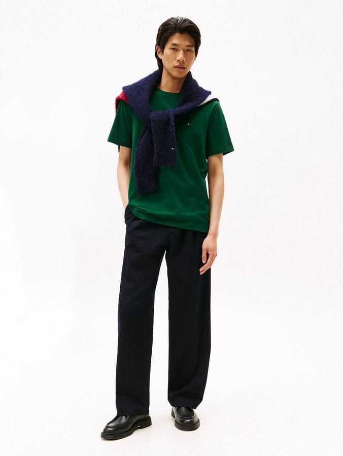 Tommy Hilfiger T-shirt ESSENTIAL REG FIT SOLID TEE met borduursel en ronde hals - Foto 3