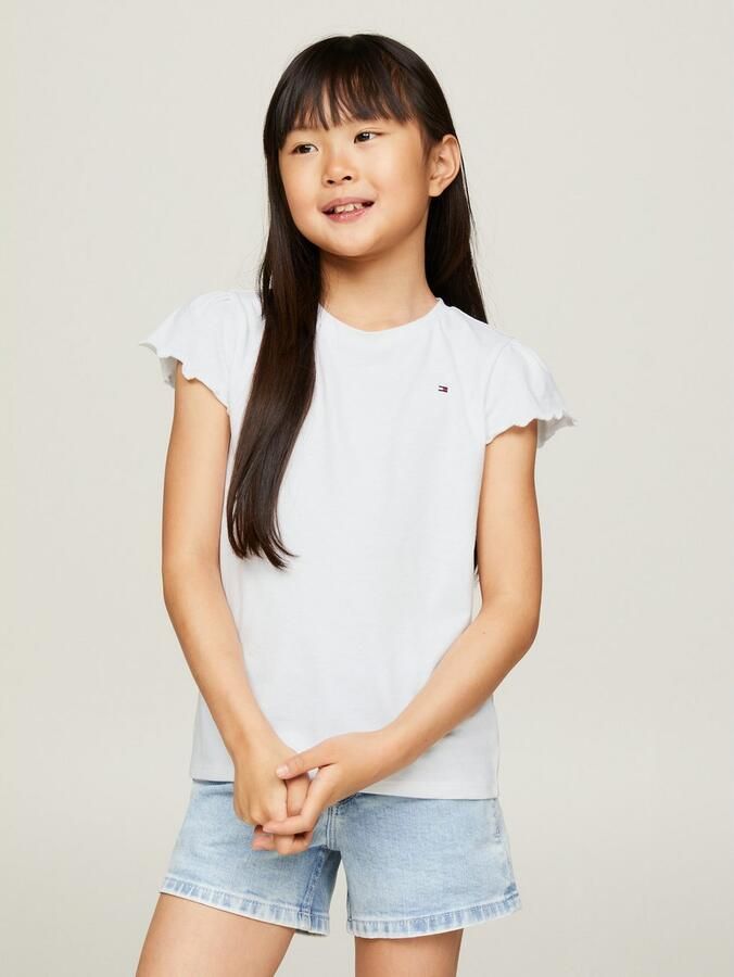 Tommy Hilfiger T-shirt ESSENTIAL RUFFLE SLEEVE TOP - Foto 9